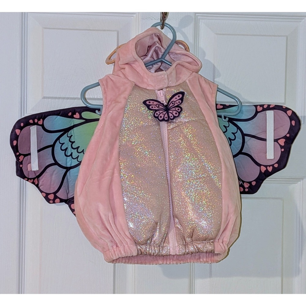 Dream Play Imagine Butterfly Costume Hooded Vest‎ with Wings Baby NWOT